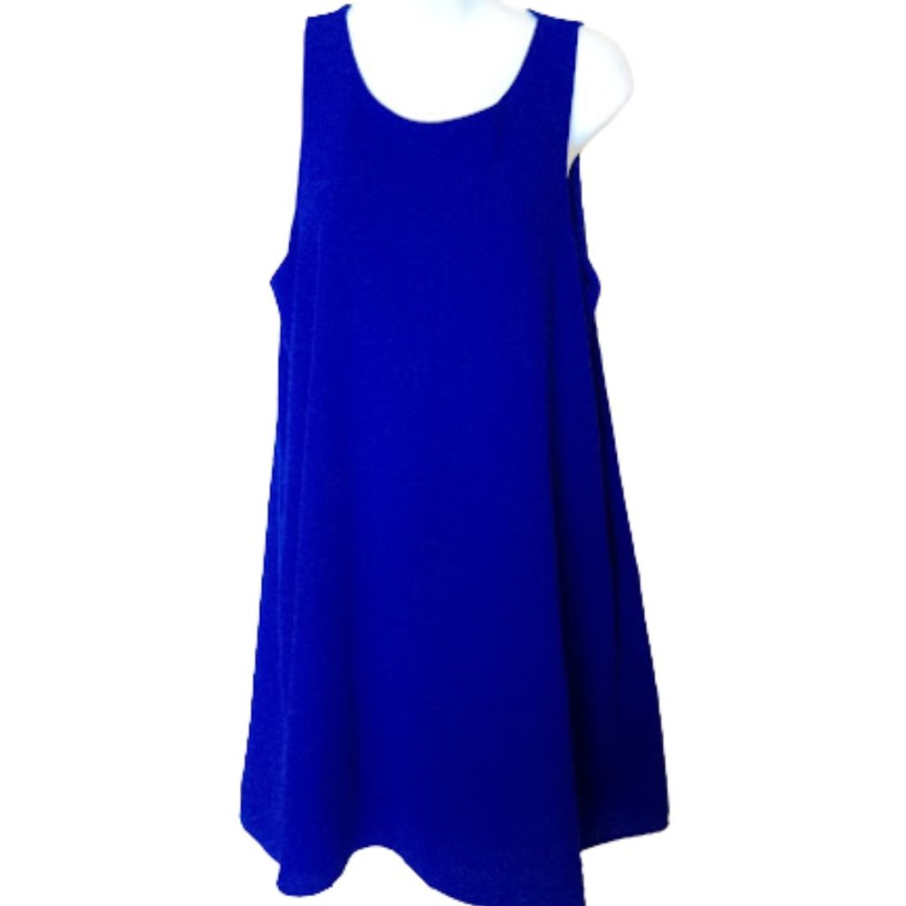 Royal Blue Shift Dress Size Medium